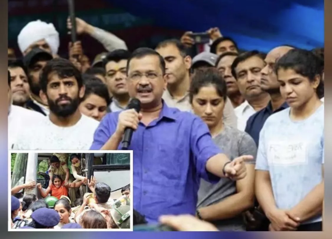 enbee007's tweet image. #PoliticalDrama unveiled!! This time in garb of wrestlers protests!!! #ToolkitRevealed #Natwarlal at it again