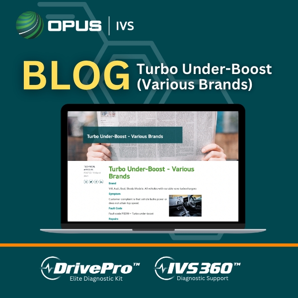 𝐒𝐮𝐟𝐟𝐞𝐫𝐢𝐧𝐠 𝐟𝐫𝐨𝐦 𝐮𝐧𝐝𝐞𝐫-𝐛𝐨𝐨𝐬𝐭? 💨
 
Check out this latest blog article from our IVS 360™ brand-specific techs on Turbo Under-Boost for various Brands (All vehicles with variable vane turbochargers).
 
Repair Steps 👉 bit.ly/452kDkP