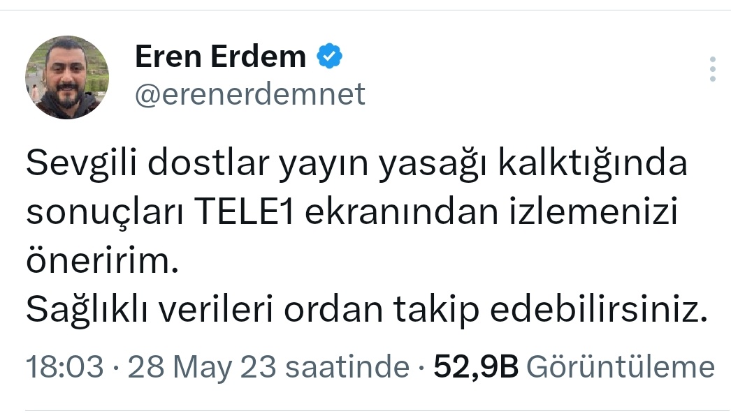 👉👉Eren Erdem
#OylarKemalKılıçdaroğluna👏👏
#ÖNDEYİZ👏👏👏👏👏👏
➡️➡️Tele 1 'den takip edin➡️➡️➡️

Türkiye Geneli açılan sandık
Anadolu Ajansı
Veda