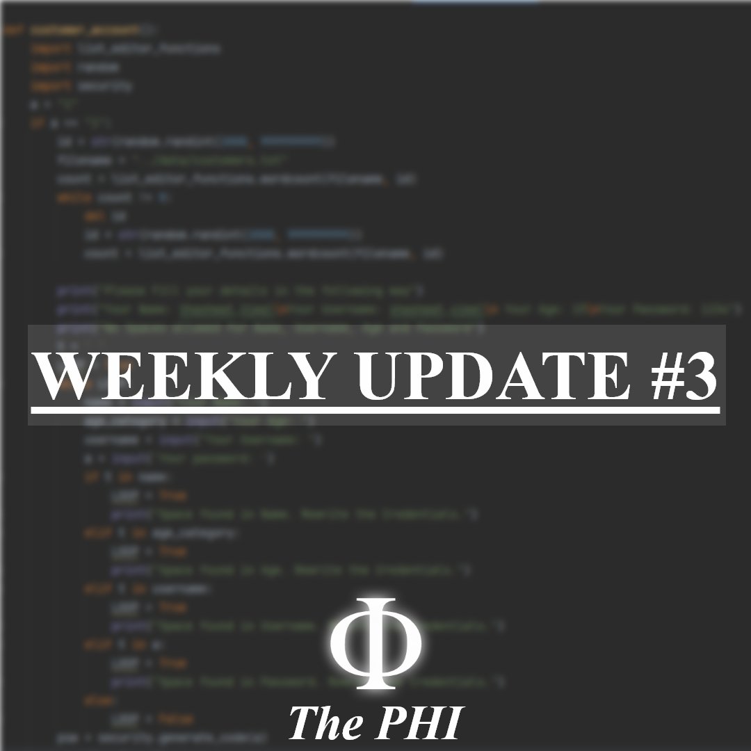 ThePhiProject's tweet photo. Welcome to the Weekly Update#3🎉

We have made some changes in the management of the PHI project which would help us to improve our management 🥳and it will make the members more productive and cooperative and to give their best in the Journey of the PHI project😎.

#thephiapp https://t.co/lPysPYd3v6