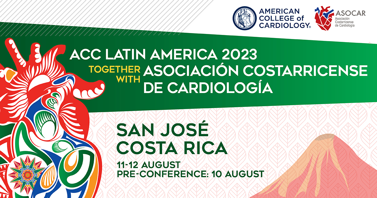 Join the ACC & @ASOCARCR in San José, Costa Rica for #ACCLatinAmerica! Discuss, share and critique the latest in CV prevention & care with global experts and return to your practice ready to improve the care of your patients. Register here: bit.ly/3WgXcQa