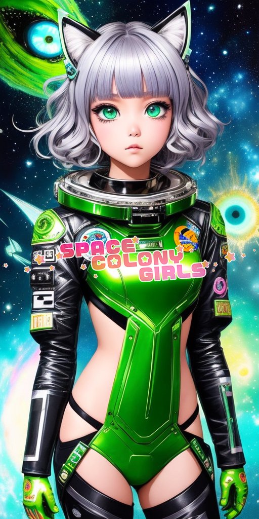 SpaceColonyGirl's tweet photo. ルナの猫好きは彼女のファッションにも反映されている！そのユニークなスタイルに注目！#宇宙アイドルプロジェクトSCG https://t.co/3fNPavpEZb