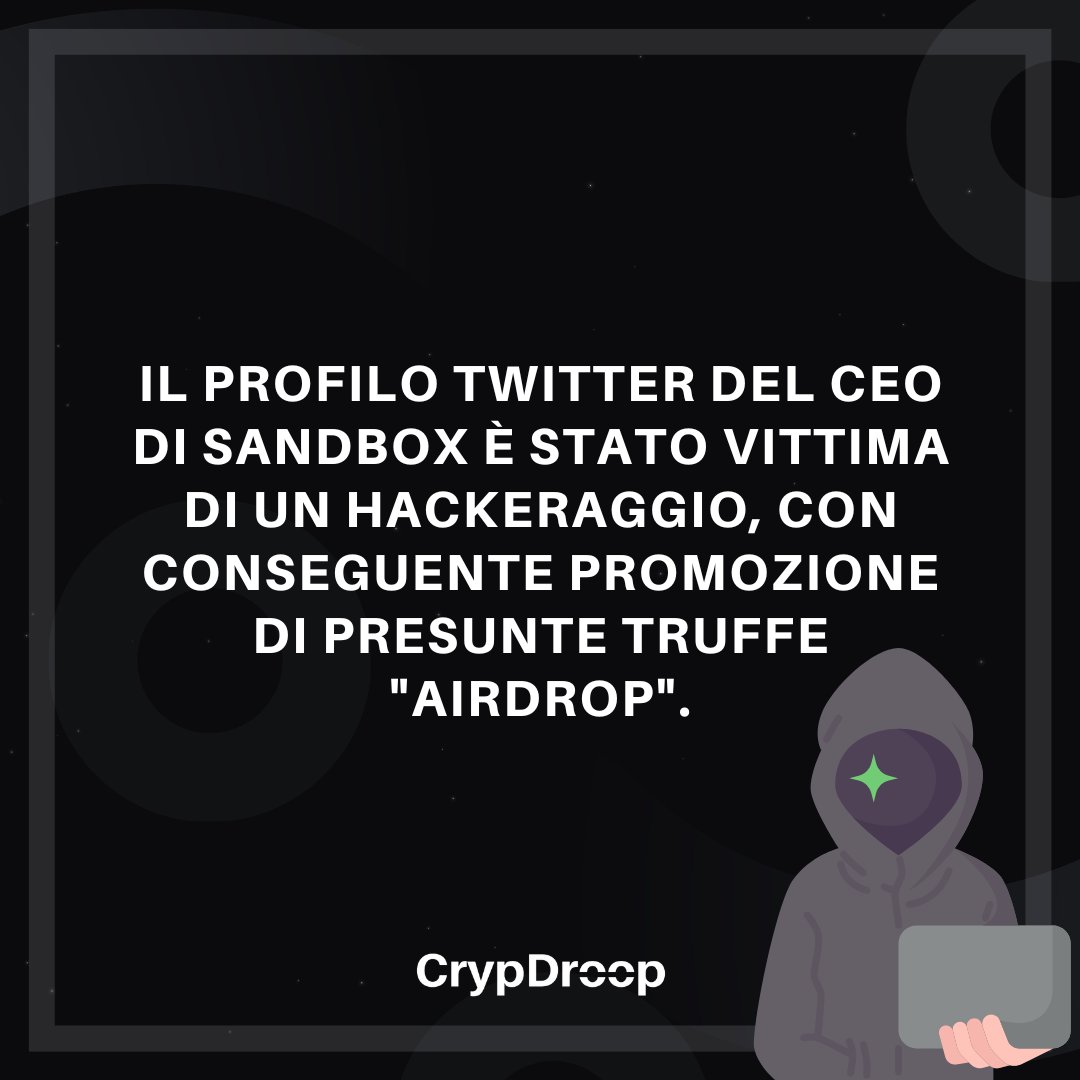 DuncanFX01's tweet photo. Che brutta esperienza per il CEO di Sandbox e per la comunità! È fondamentale essere sempre vigili e attenti alla sicurezza online, soprattutto quando si tratta di criptovalute. State al sicuro, amici cripto! 🔒💪
#Sandbox #Hackeraggio #SicurezzaOnline #crypto #CryptoTwitter #Bitcoin #pepe