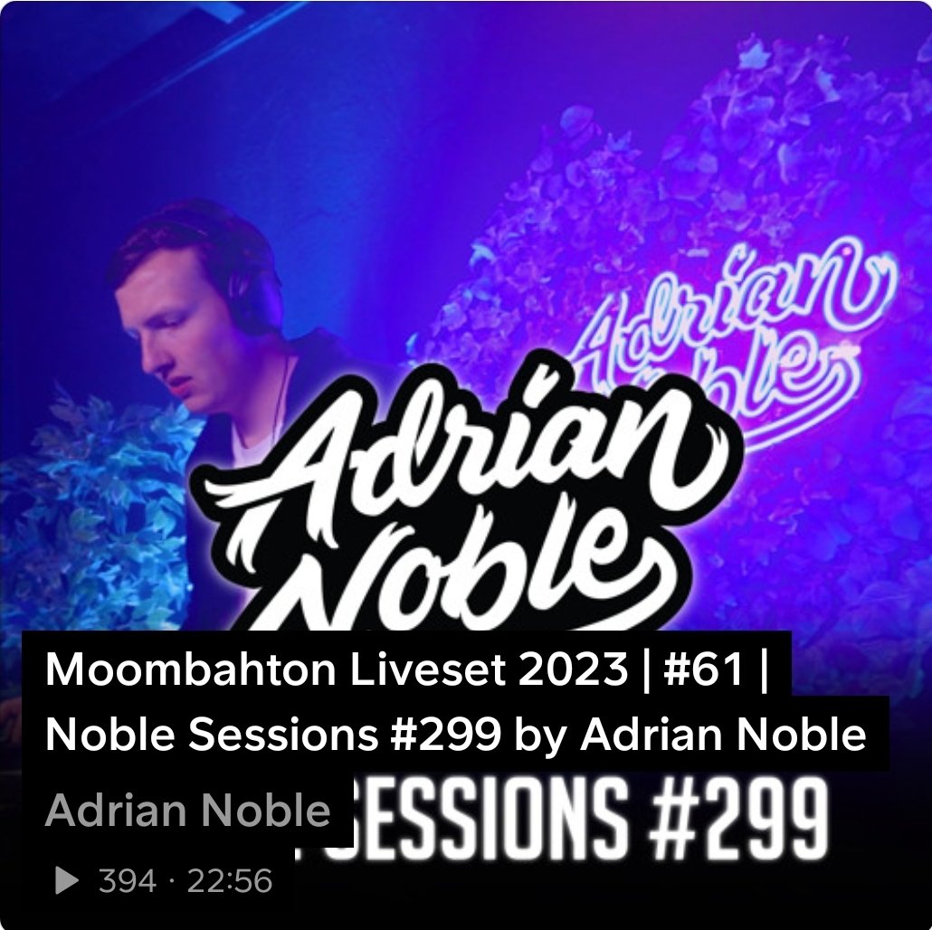 #Np

 Moombahton Liveset 2023 | #61 |

 by Adrian Noble

on.soundcloud.com/bHMnW