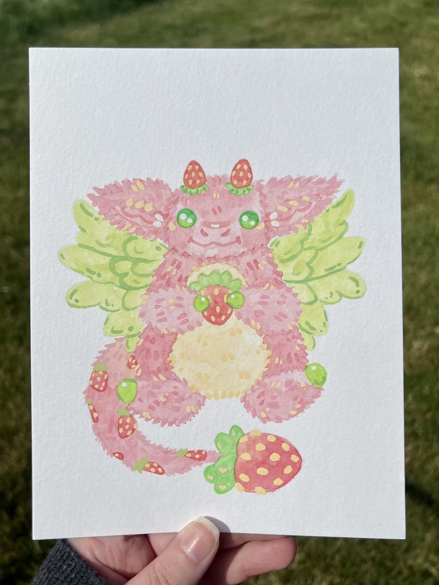 I have cute pink dragon paintings in my sh0p! 🥺💖🌷🫶🏻✨