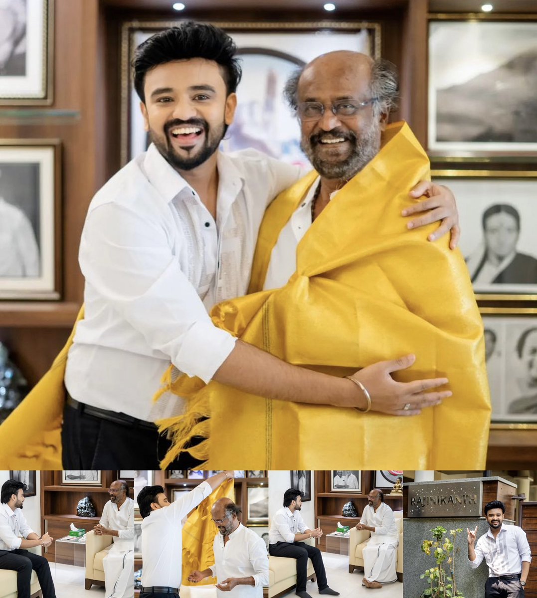 More pics of SUN tv anchor Azhar meeting up #Thalaivar on his birthday to get blessings from him ❤️

#Jailer | #Rajinikanth | #Rajinikanth𓃵 | #SuperstarRajinikanth | #superstar @rajinikanth | #moideenbhai | #lalsaalam | #Thalaivar171 | #MuthuvelPandian | @RIAZtheboss