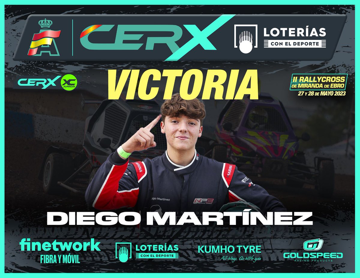 🏆GANADORES 🏆

2º CERX Rallycross de Miranda de Ebro

🔵CERX1 🥇 Tino Iglesias
🟡CERXC 🥇 Pepe Arqué
🟢CERXC JR 🥇 Diego Martínez

#RXWeekend #CERX #Rallycross