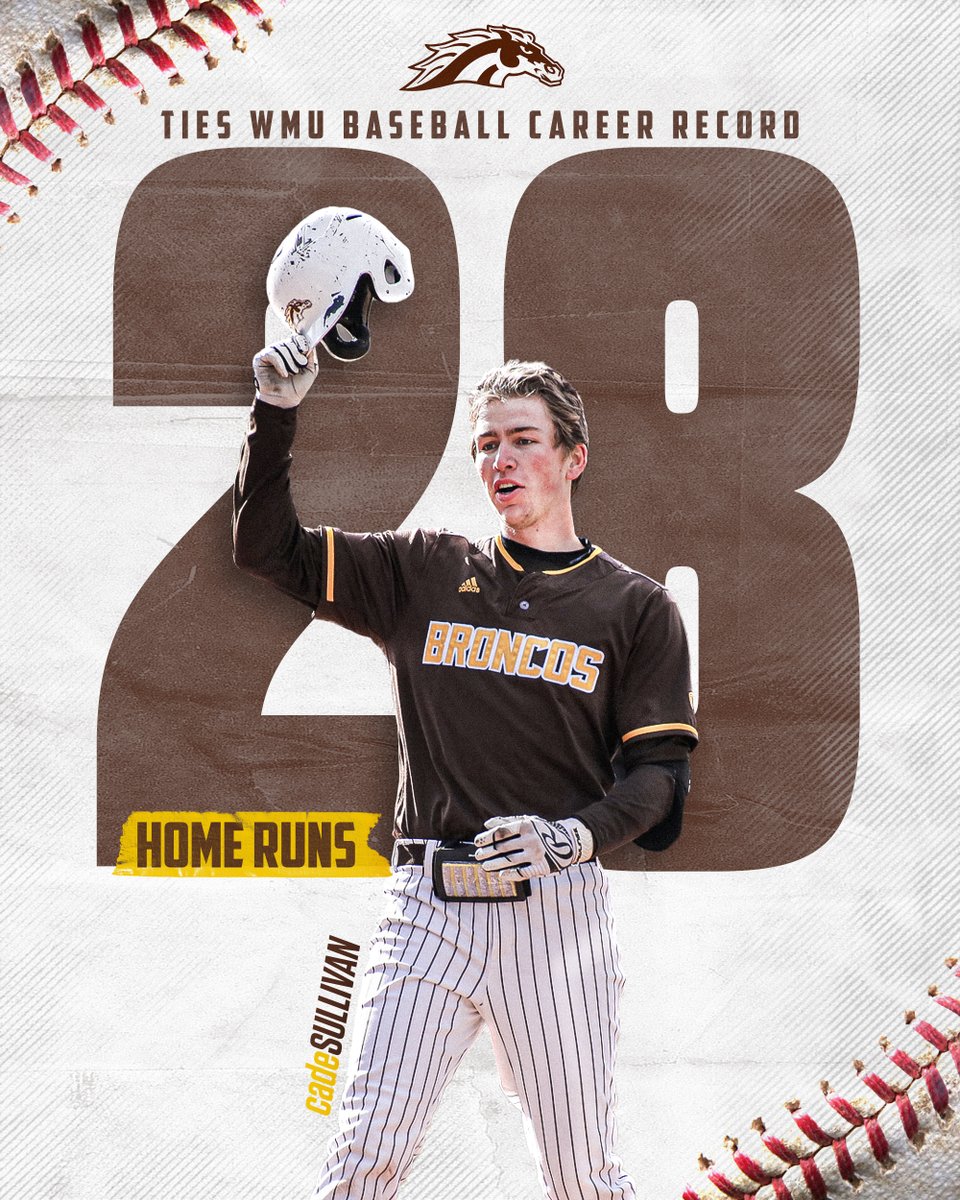 What a week it was for <a href="/cade_sullivan/">Cade Sullivan</a> at the <a href="/MACSports/">MACtion</a> Tournament!

⚾️ All-Tournament Team
⚾️ Tied single-season program HR record (18)
⚾️ Tied program's career HR record (28)

📰 buff.ly/43clNZB

#BroncosReign