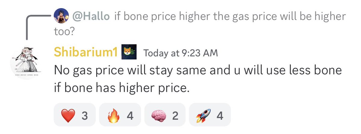 The #gas fees will always be low on #Shibarium!… 
Take a 👀 #Shibarmy 👇
$BONE 🍖