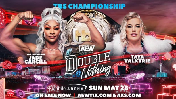 So pumped and excited for this tonight #AEW #DoubleOrNothing2023 this match for the #TBSChampionship #JadeCargill @Jade_Cargill (c) vs #TayaValkyrie @thetayavalkyrie don’t miss out on a lot of Elite Wrestling tonight @AEW