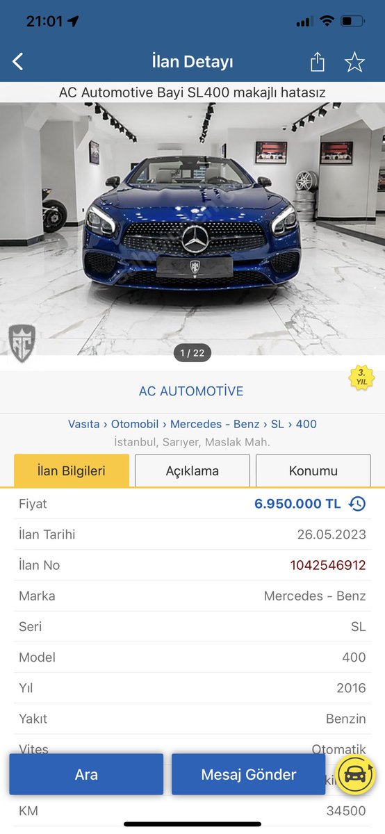 AliUmut_Erdogan's tweet photo. Türkiye’de bu araba Amerika’nın 10 katı 10!!!! Daha da bir şey demiyorum https://t.co/s9I3g0dA7S