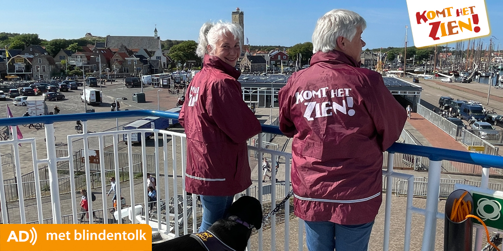 komthetzien's tweet image. Nieuw: Jut de Blindentolk!

Bij @OerolFestival op Terschelling zijn blindentolken van 15 t/m 18 juni. Er zijn 7 voorstellingen met live #audiodescriptie gepland. Of trek jouw eigen plan en Jut de Blindentolk!

Alle info op komthetzien.nl/oerol

#blindentolk @BartimeusFonds