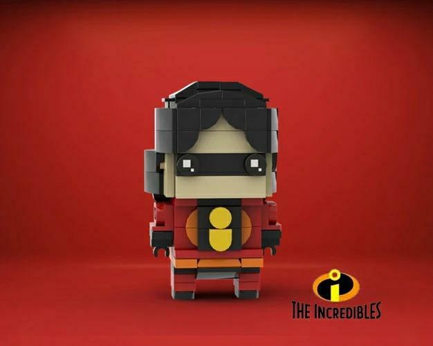 The #Incredibles characters with #Lego #BrickHeadz Design 