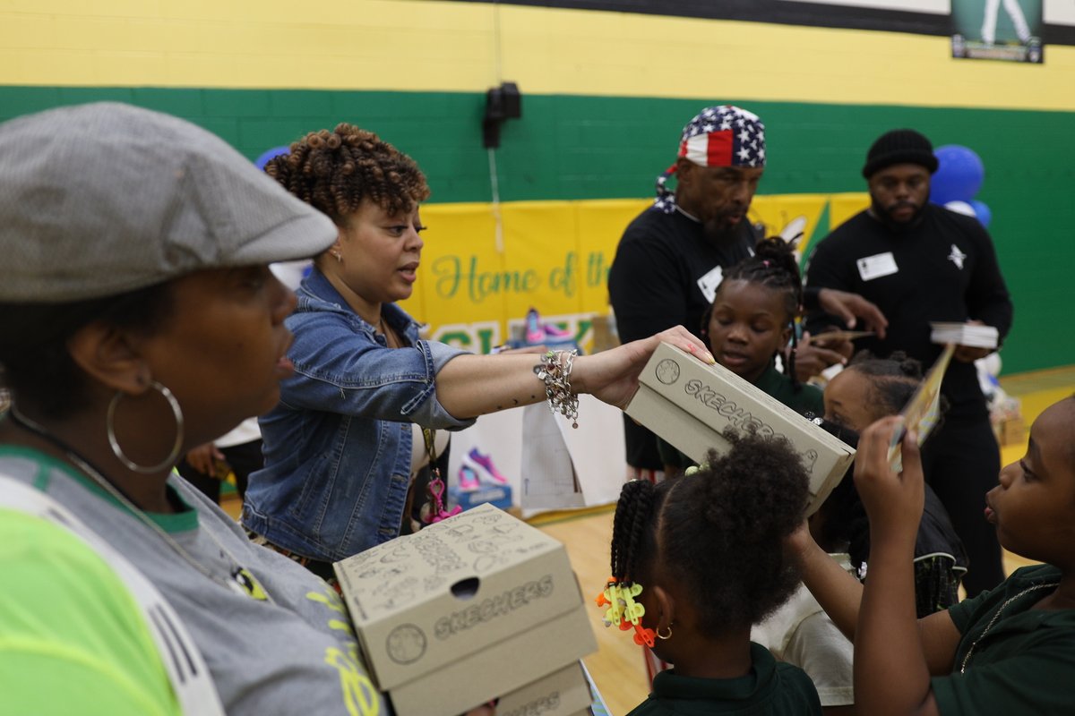 We are so grateful to <a href="/MrT/">Mr. T</a> for bringing inspiration and donating shoes to our students at Beasley!  #whateverittakes <a href="/ChiPubSchools/">CPS - Chicago Public Schools</a>