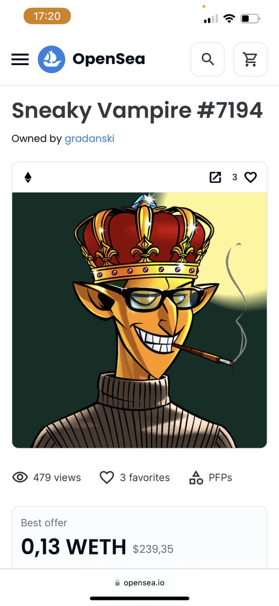 Still holding🫡 <a href="/SVSNFT/">Sneaky Vampire Syndicate</a>