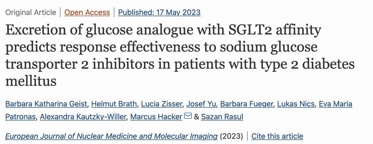 Dive into the fascinating world of precision medicine as scientists unlock the potential of alpha-methyl-4-deoxy-4-[18F]fluoro-D-glucopyranoside (Me4FDG) as a predictive tool. 

tinyurl.com/3ywuh35w

#APS #diabetes #MRI #petscan