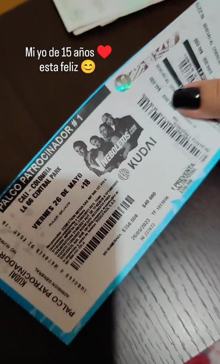 NicoleNatalinoP's tweet photo. En Perú después de pandemia ya no sabemos q es tener una entrada física; qué belleza esto! 💜.
#kudaiencolombia #kudai #kudai2023 #nicolenatalinoperu #2000spoptour #nikkiclan #belind #supernova #kalimba #bacilos #marialeon #playalimbo #motel #peewee @kudai @ConKudaiCali https://t.co/ZcEaj7mlzD