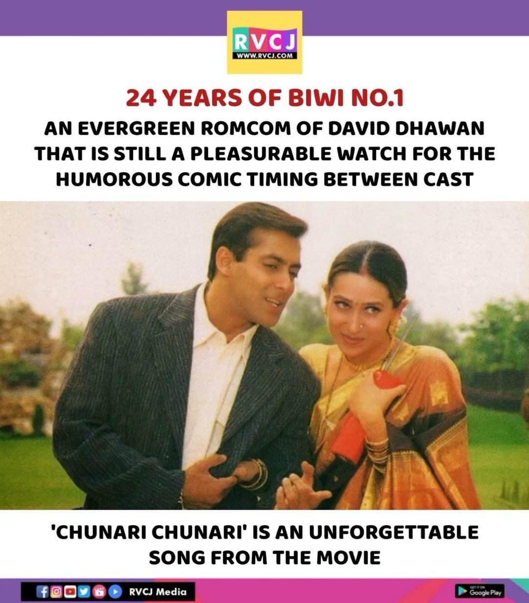 24 Years of Biwi No.1

#biwino1 #salmankhan #karishmakapoor #daviddhawan #bollywood #rvcjmovies