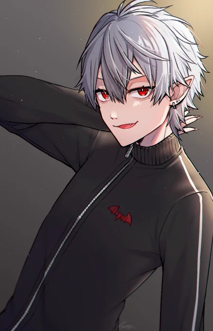 この葛葉くん描いて以来1度も男性描いてない…2年前です…