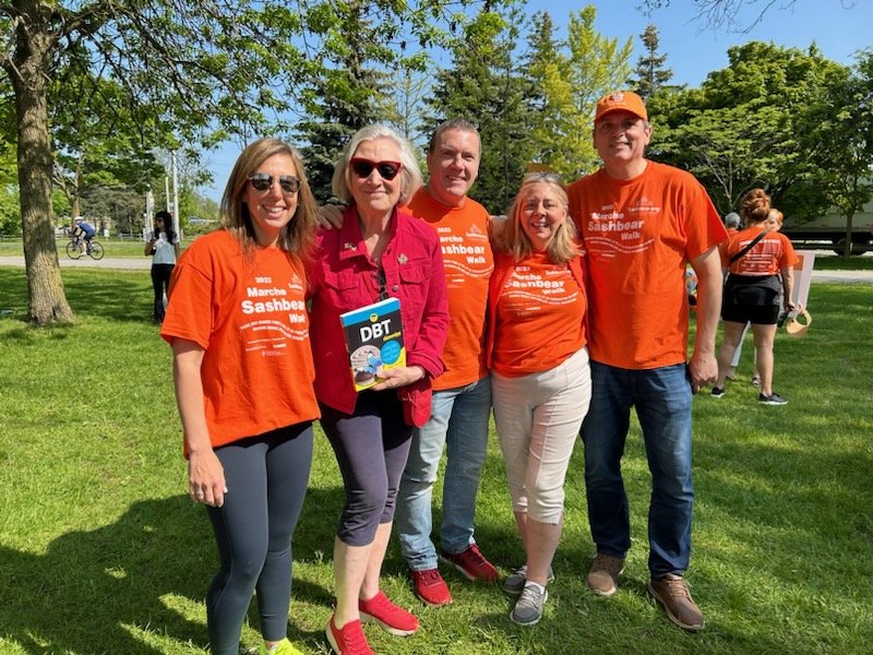 We are so honoured to have the support of <a href="/Carolyn_Bennett/">Carolyn Bennett</a> <a href="/CllrAmberMorley/">Amber Morley</a> <a href="/blaisemd/">Blaise Aguirre, MD</a> <a href="/DrGalenDBT/">Gillian Galen</a>, all the change makers here today at the #SashbearWalk and all the #Sashbear supporters across Canada.