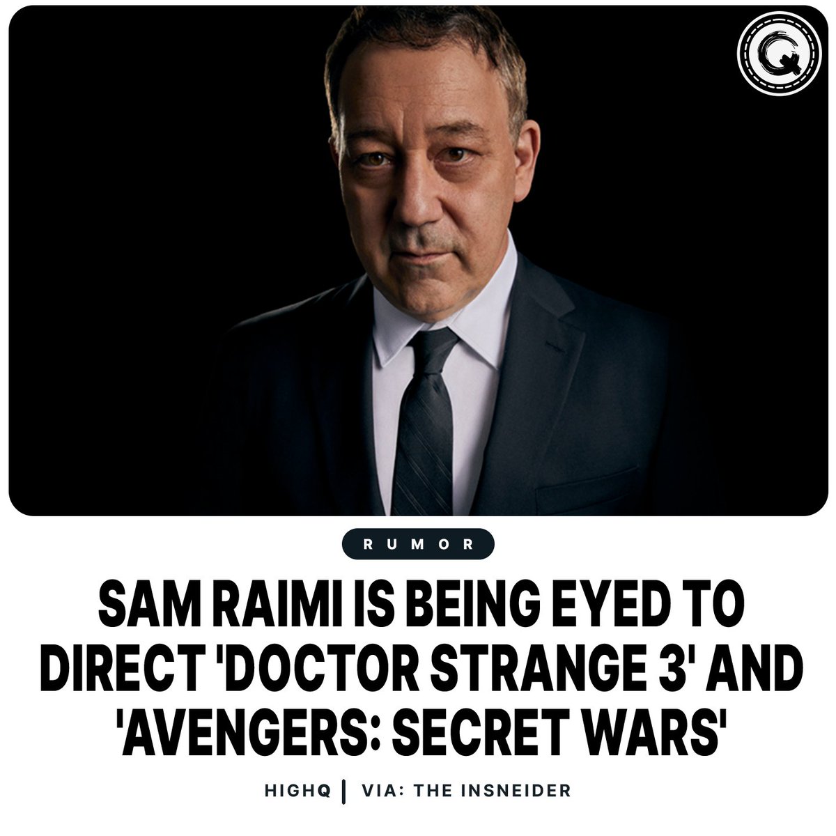 Marvel is eyeing Sam Raimi to direct Avengers: Secret Wars and Doctor Strange 3 as they want a veteran director, claims an insider.

Follow @highqmag for daily updates and news. ⚡

#marvel #marvelcomics #marvelentertainment #trivia #didyouknow #icymi #news #highq #highqmag