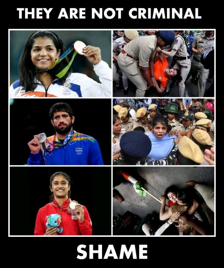 SSW029's tweet photo. यह देखकर मुझे बहुत दुख हो रहा है | There has to be a better way to deal with this : Neeraj Chopra
#WrestlersProtest https://t.co/Gc5UHNuglq