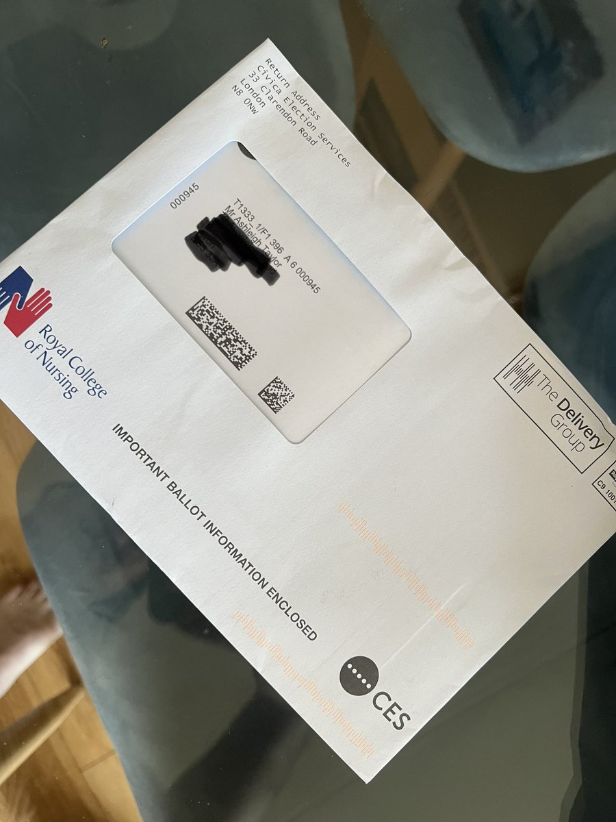 Have you checked your post? Have you had this letter through the post? If so - don’t delay - open it - post it ! Now! #votestrike #yes - it’s the only way to get the government back to the negotiating table! @RCNSouthWest @theRCN #safestaffing #fairpay #nursessavelives