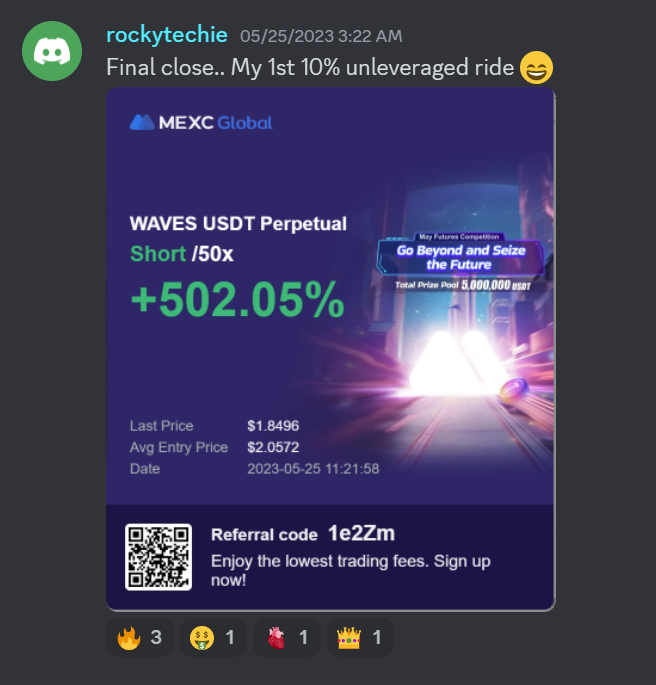 TheTradingPitt's tweet photo. Only two weeks in and already amazing results from our members! 👇

Come join our FREE discord (🔗https://t.co/jJZ6jplXt1) https://t.co/nA8qGFNECn