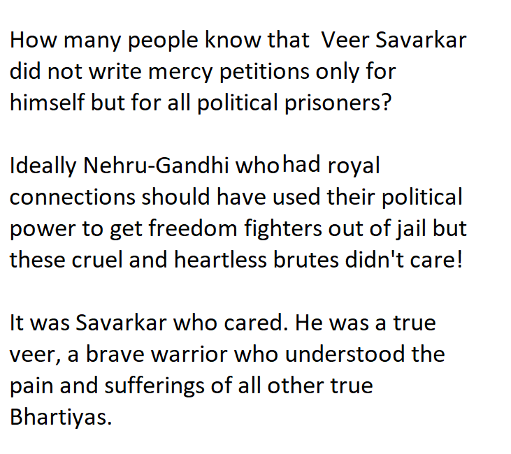 A common person Savarkar, then aged 28,  was sentenced to 50 years in the cellular jail of Andamans, also known as Kala Pani. But the truth is it was his brother Ganesh Savarkar, founder of Abhinav Bharat who had led the armed revolt against Morley Minto reforms.(3/n)