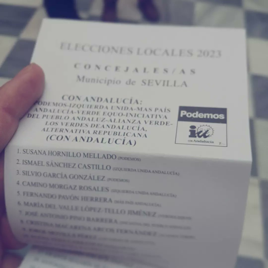 Hoy he votado por una Sevilla para todas. Gracias totales a @SusanaHornillo y a @ismaelsc_ por la campaña que habéis hecho.