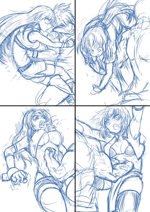 腹パンお絵描き! #R18G #リョナ #腹パン 