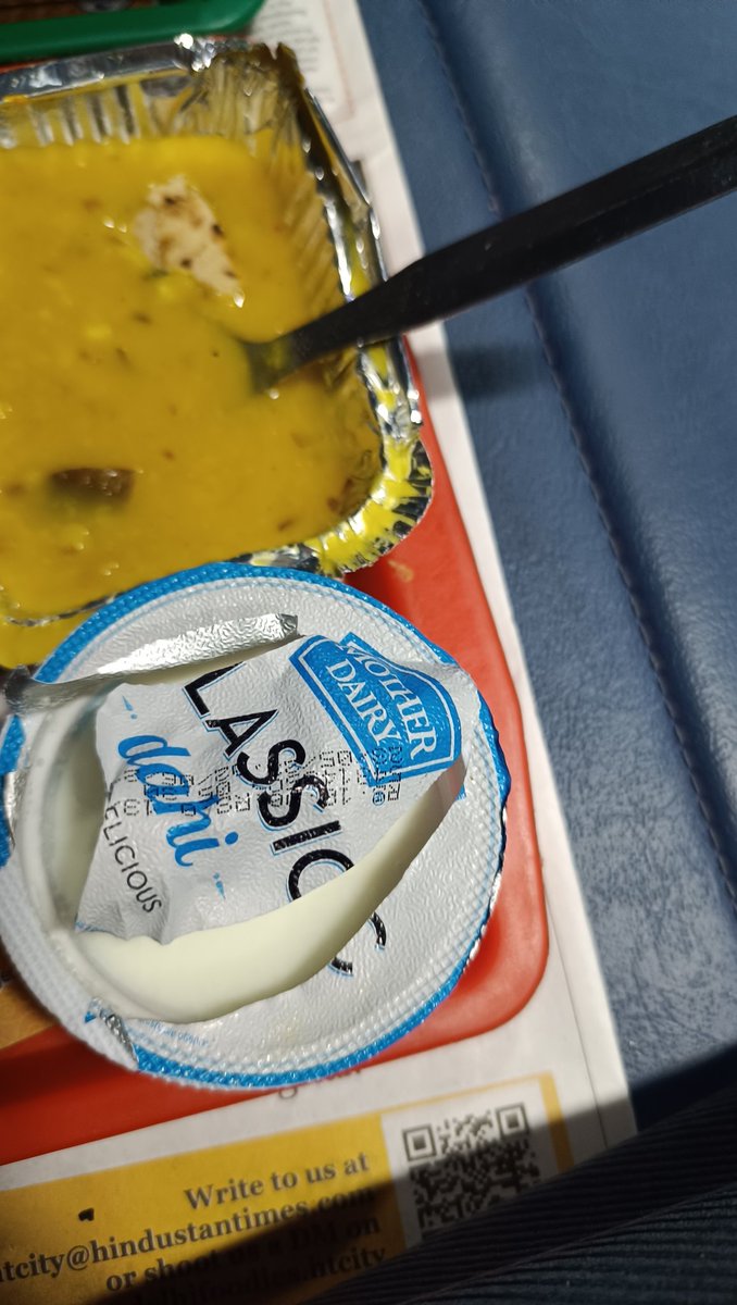 Sameer Bedi (@sameerbedi7) on Twitter photo After I raised my voice the pantey person offered mother dairy dahe. Sir, I am travelling in AC 2 tier and gave enough money as fare bit not to expect this food quality. Khayega India tabhee tua badega India!! <a href="/AshwiniVaishnaw/">Ashwini Vaishnaw</a> After I raised my voice the pantey person offered mother dairy dahe. Sir, I am travelling in AC 2 tier and gave enough money as fare bit not to expect this food quality. Khayega India tabhee tua badega India!! <a href="/AshwiniVaishnaw/">Ashwini Vaishnaw</a>