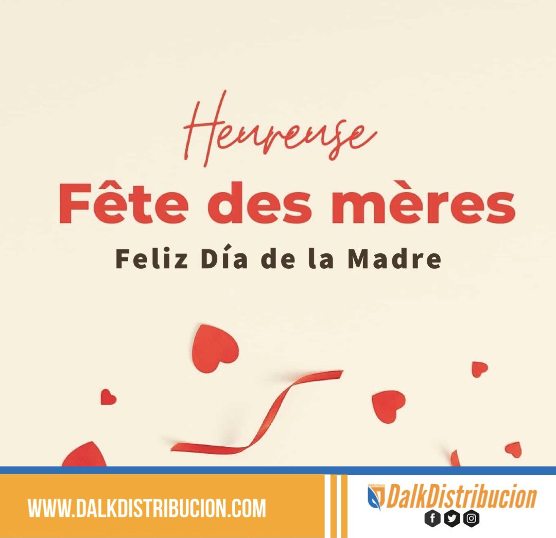 d_distribucion's tweet photo. Une mère, c'est la douceur, la tendresse, la promesse de la chaleur d'un amour indéfectible et éternel.

Bonne fête des mères!
#HappyMotherDay #FelizDiaDeLaMadre https://t.co/Y1JMTD7Kvj