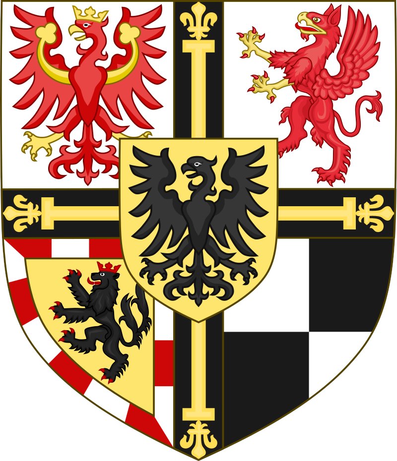 Arms of Albert of Brandenburg-Ansbach, Grand Master of the Teutonic Order. @OrderTeutonic