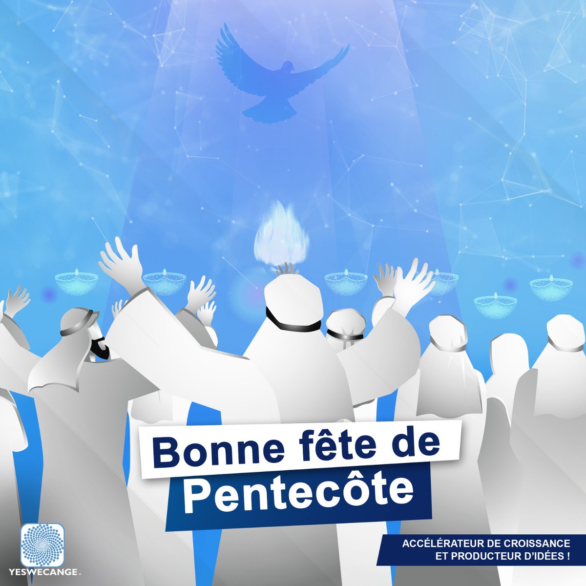 Joyeuse Fête de Pentecôte à tous !

Que cette journée soit remplie de connexion spirituelle, de partage virtuel et d'inspiration divine 😍💻. 
Que les dons du Saint-Esprit puissent se répandre dans le monde numérique, apportant amour, paix et harmonie à tous 
#DigitalMarketing