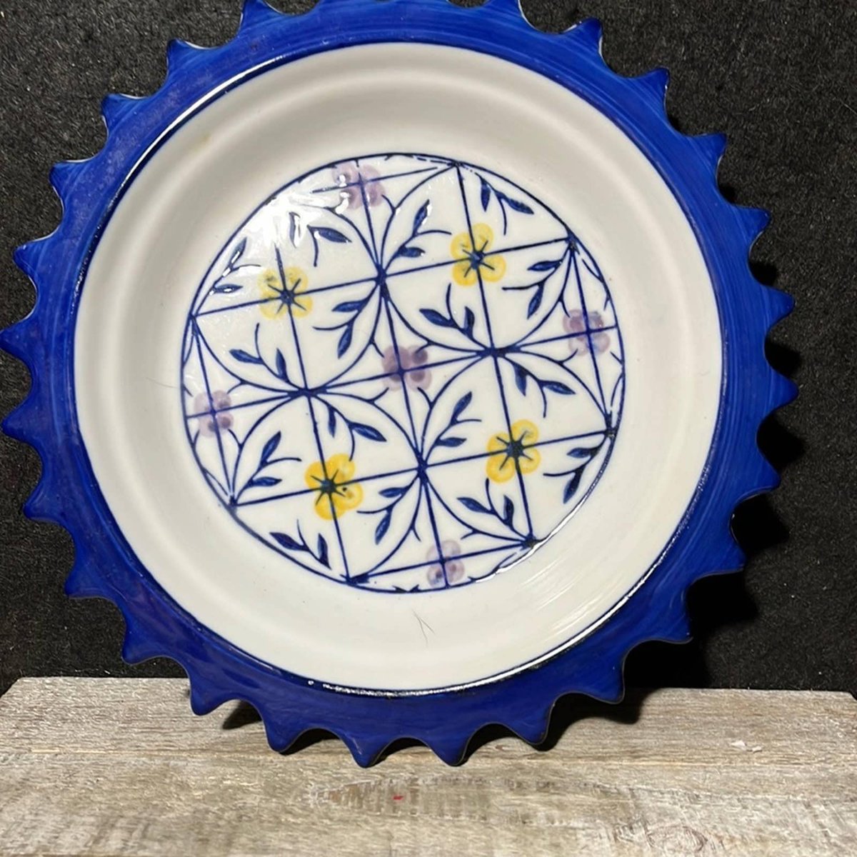 Excited to share the latest addition to my #etsy shop: 1 Vintage Scalloped Hand Painted Pottery Plates Blue and White etsy.me/3MBxMsN #blue #vintageplate #handpainted #pottery #blueandwhite #decorativeplate #thenowandthenmarket