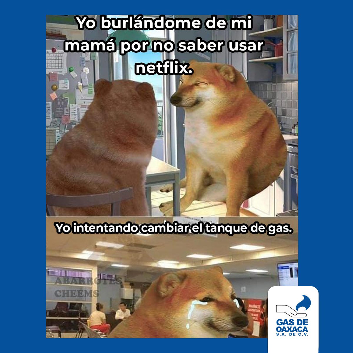 Si a ti también se te dificulta cambiar tu tanque de gas, recuerda que  nuestros operadores pueden brindarte ayuda para cambiarlo. Y si se te acabó  el gas, pide tu tanque azulito, image size:1200x1200