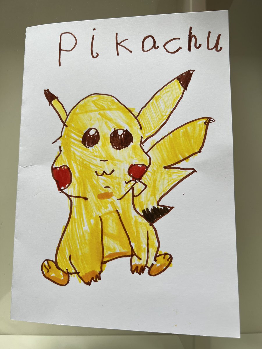 sjstuart92's tweet photo. This from my 5-year old niece is the best card I’ve ever received. She sat down with a YouTube video to learn how to draw this. https://t.co/VfdZKNWtpl