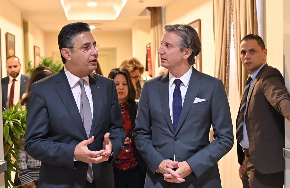 AFracassetti's tweet photo. Great meeting with @EgyptPostoffic1 Chairman Sherif Farouk, visiting Egypt Post Museum & the modernized #Attaba post office.
Since 2005, w @EgyptPostoffic1, @UNDPEgypt supports the modernization of services, developing ICT infrastructure, & fostering financial inclusion to #LNOB https://t.co/Pt5Uost7k6
