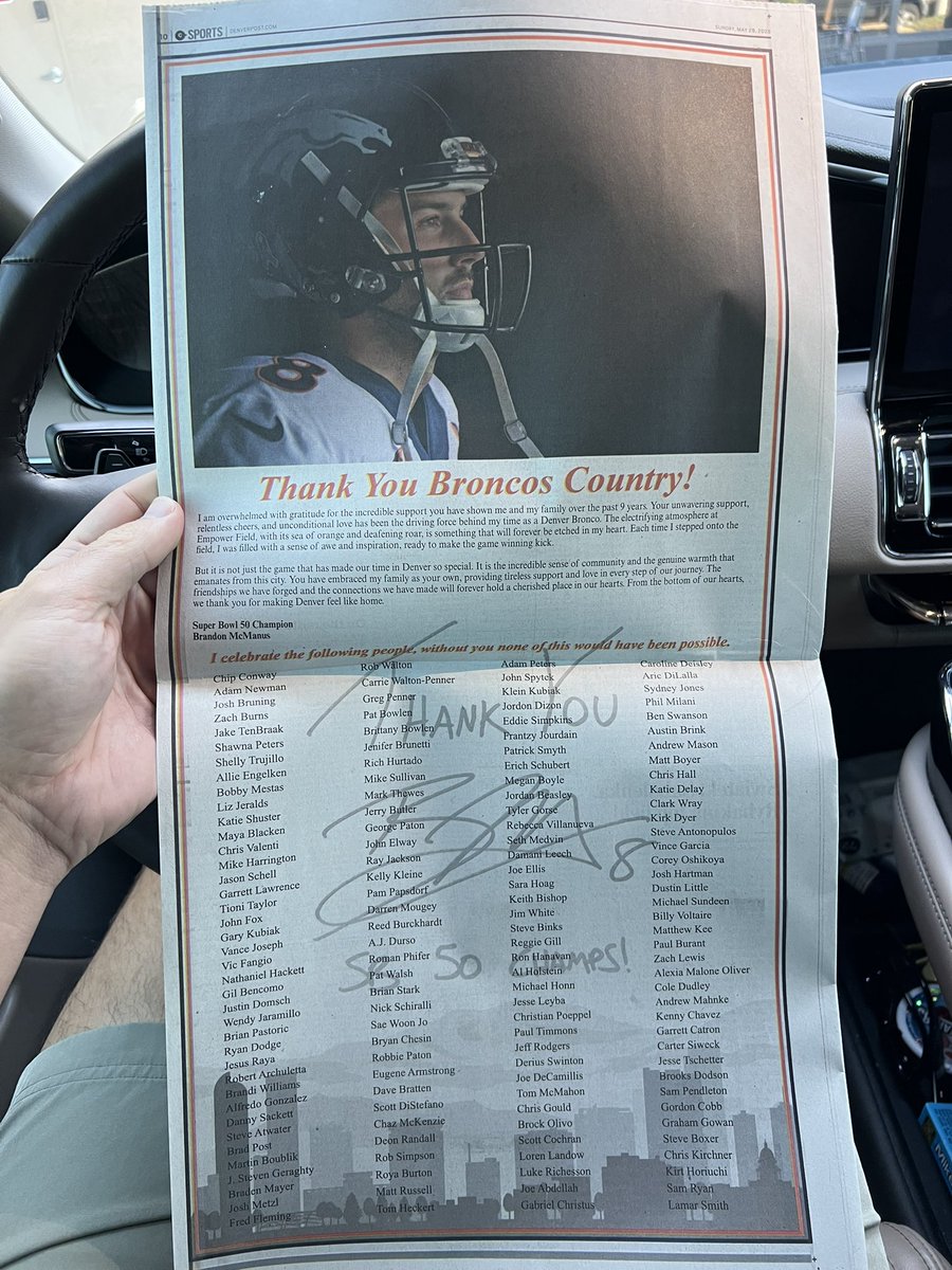 thekidmcmanus's tweet image. Thank You Broncos Country