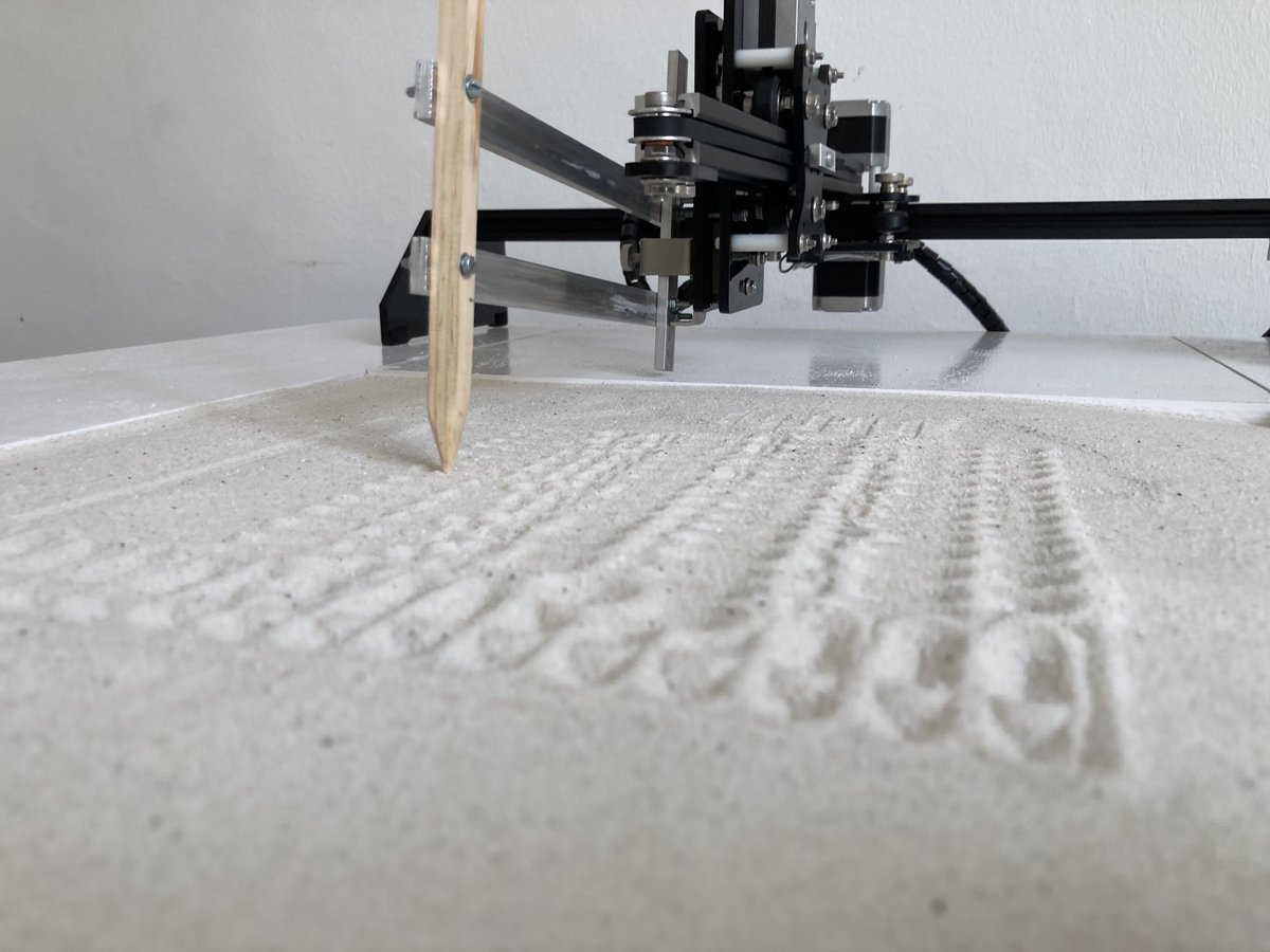 _stc's tweet image. exhibition preparation process #wip #plottertwitter #textmode #ascii #vispo #visualpoetry