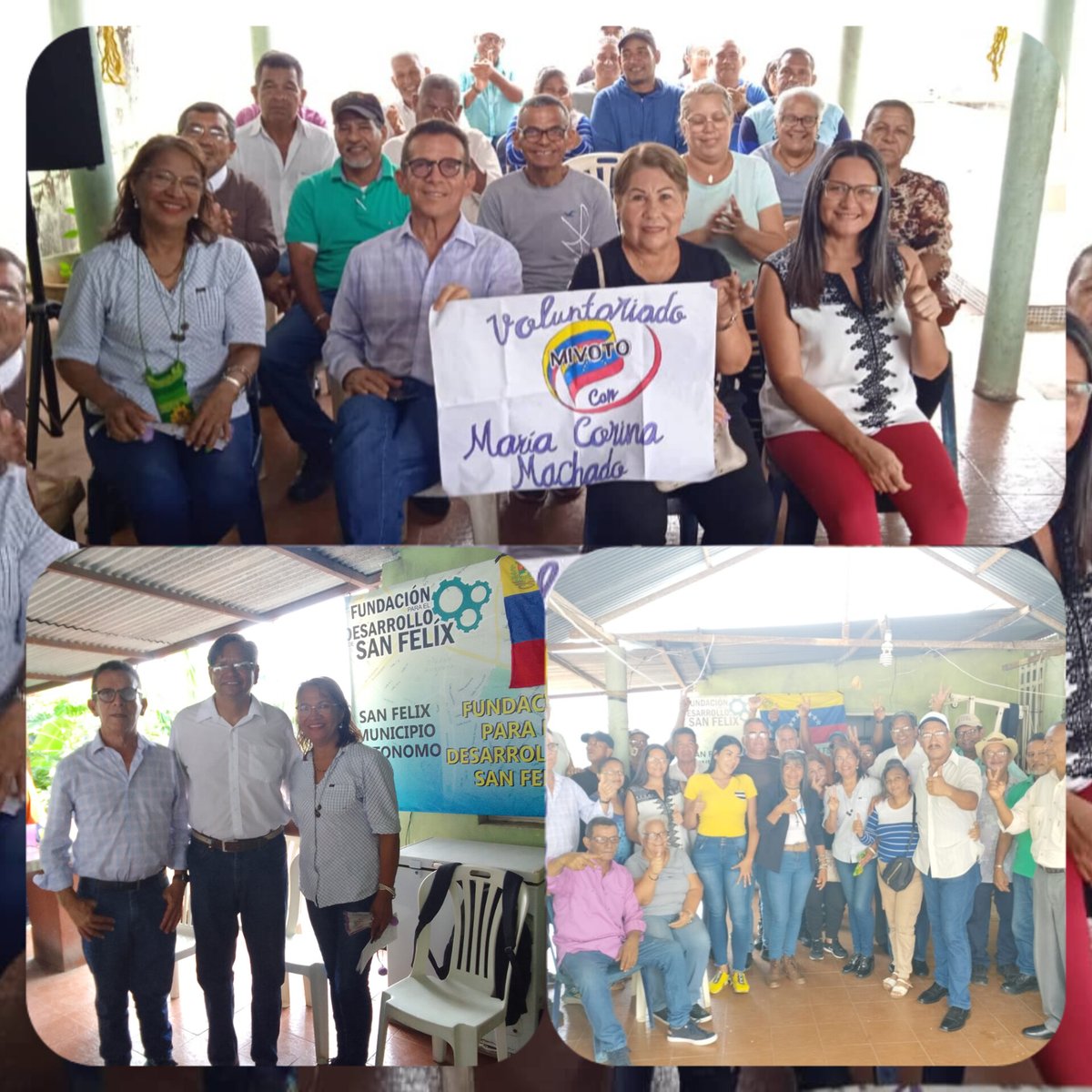 Unificndo criterios de ideales en común,fortaleciendo eqipos con el mismo objtivo,aprturando caminos para lograr el éxito sin intereses partidistas,así vamos trabajndo el Voluntariado con <a href="/MariaCorinaYA/">María Corina Machado</a> MIVOTO Rgión Bolvr,🇻🇪superando fronters para abrir las puertas d la Libertad