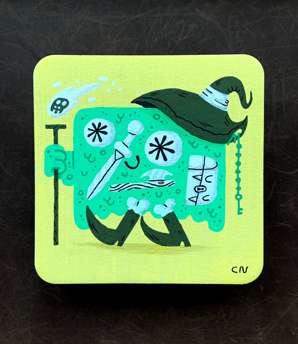 🟢 THE OOZARD 🟢
My piece for Gallery Nucleus Portland Sault! 8 Coaster Show. Runs from June 11 - July 1.
✏️ Posca Pens + Pencil