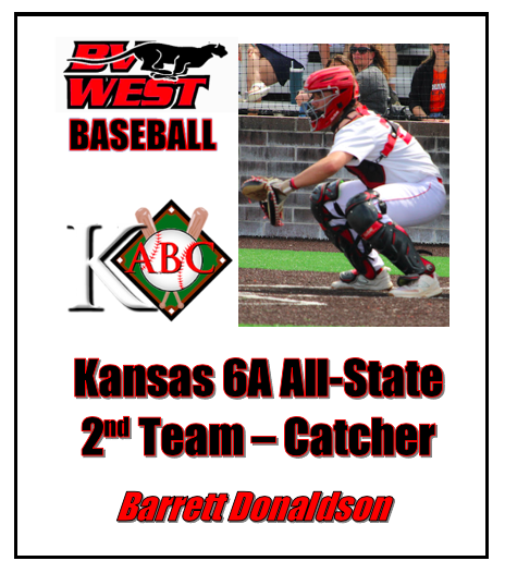 Congratulations to Barrett Donaldson -    
2023 6A All State 2nd Team - Catcher!