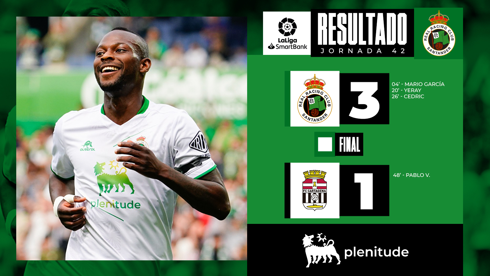 Real Racing Club Santander return to LaLiga 1l2l3