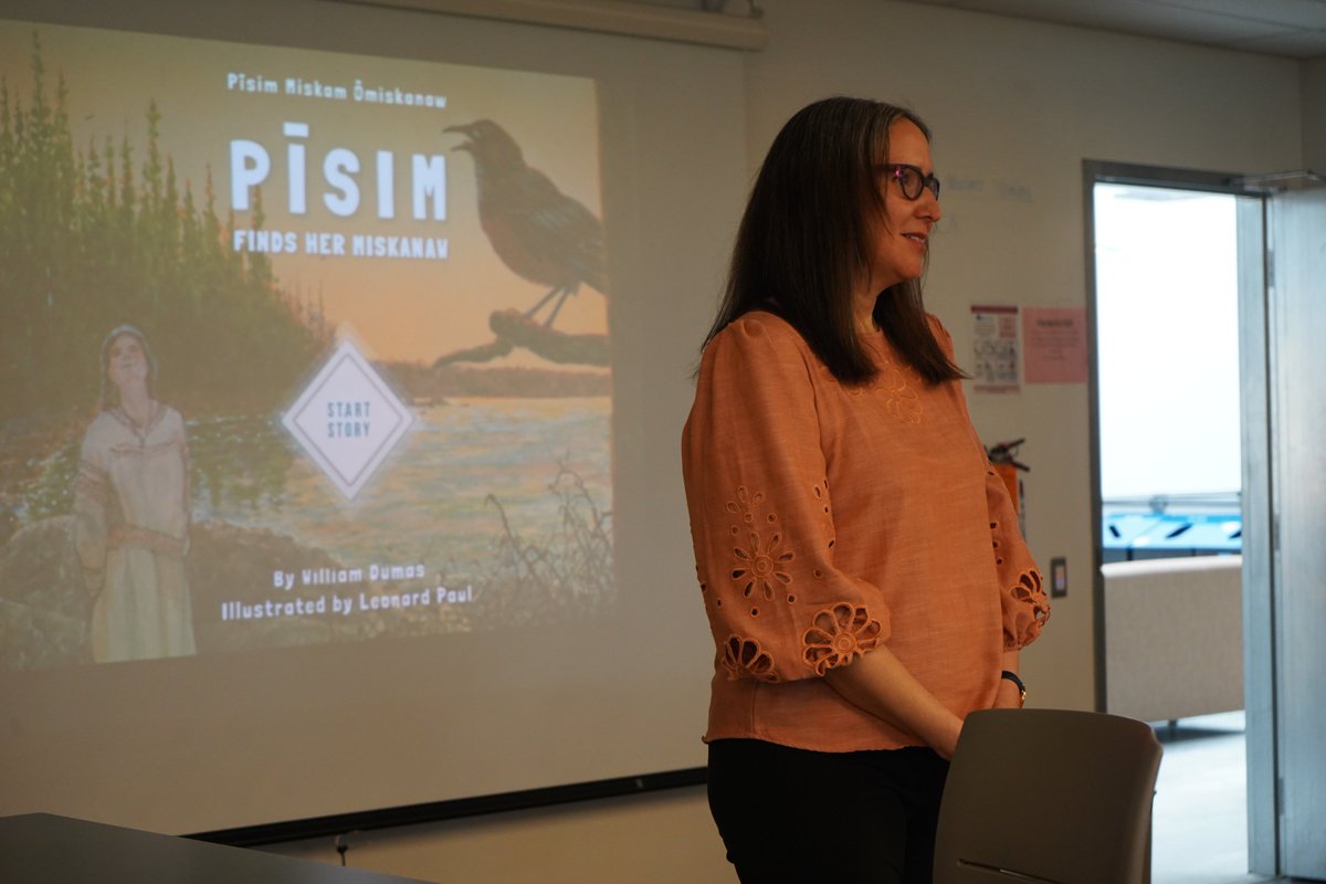 CRYTC1's tweet image. Six Seasons of Asiniskaw Ithiniwak Gathering 2023: 
Language &amp;amp; Picture Book App Workshop Highlights! 🌟
Day 2 at the &quot;Promoting Language &amp;amp; Picture Book Apps&quot; session was incredible! #RediscoverRockyCree!

#RockyCreeConference #LanguageRevitalization #PictureBookApps #DayTwo