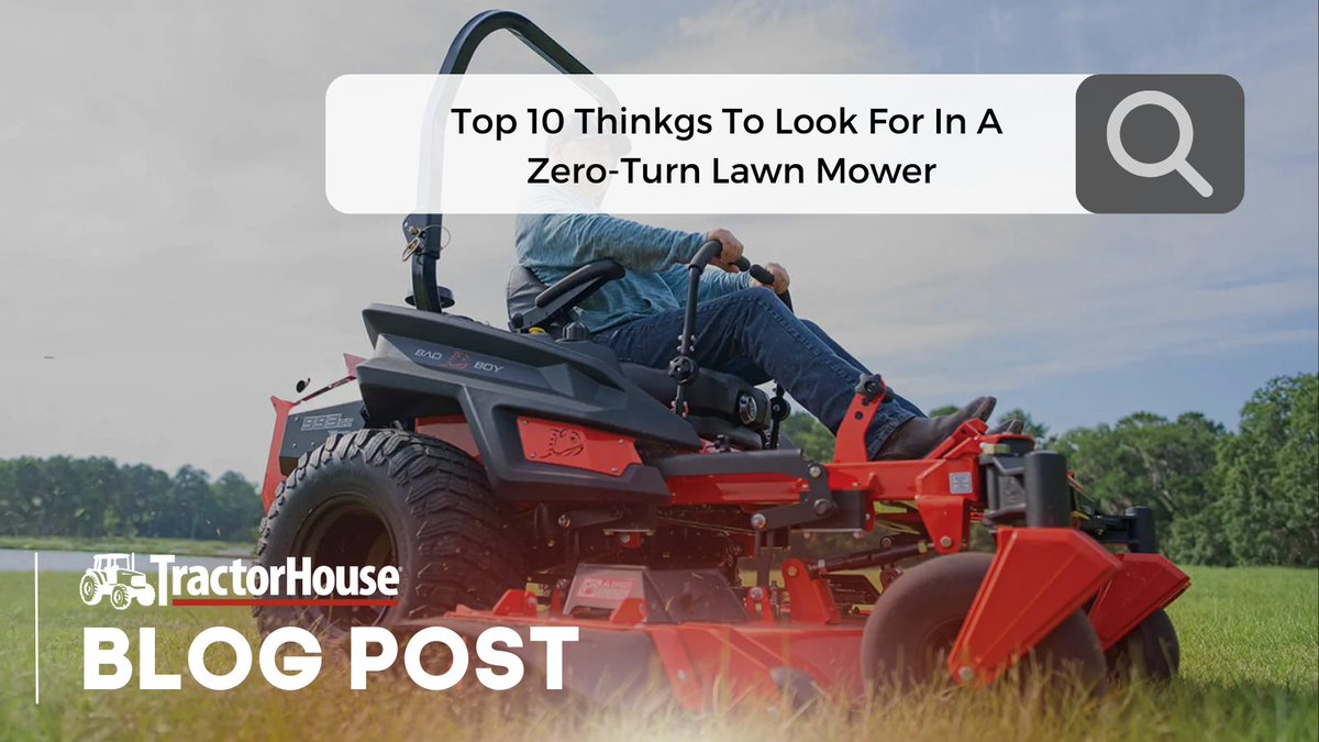 TractorHouse's tweet image. Upgrade Your Lawn Care Game with a Zero-Turn Mower! 🌱🚜 Your lawn will thank you! 🌿✨

Read more on our blog: ow.ly/bpk350OwHES

#ZeroTurnMower #LawnCare #Mowers #BlogPost #Top10