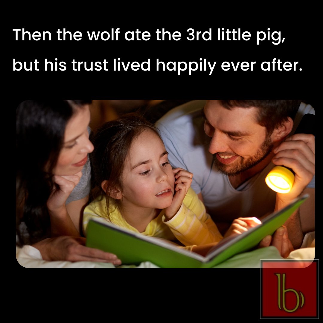 Another perk to trusts (besides being wolf-proof):

They will be around much longer than we will be! 

#trusts #protection #estateplan
