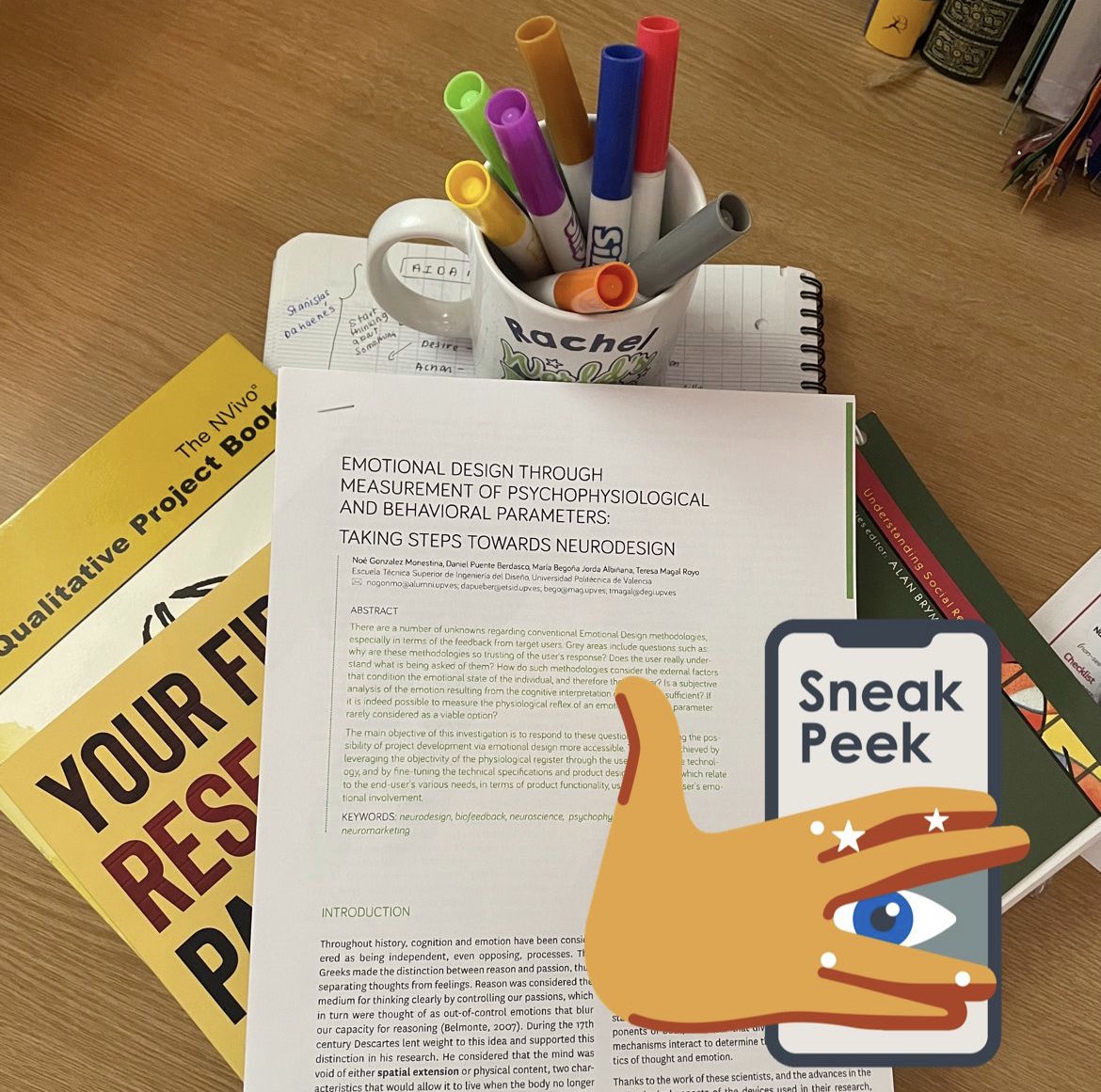 rachelawood's tweet image. Here’s a sneak peak of my service design research weekend. This weeks focus has been on exploring the impact of neurodesign for a collaborative piece @OUGradSch #phdlife #neurodesign #coauthoring #servicedesign #weeknote #dowhatyoulove