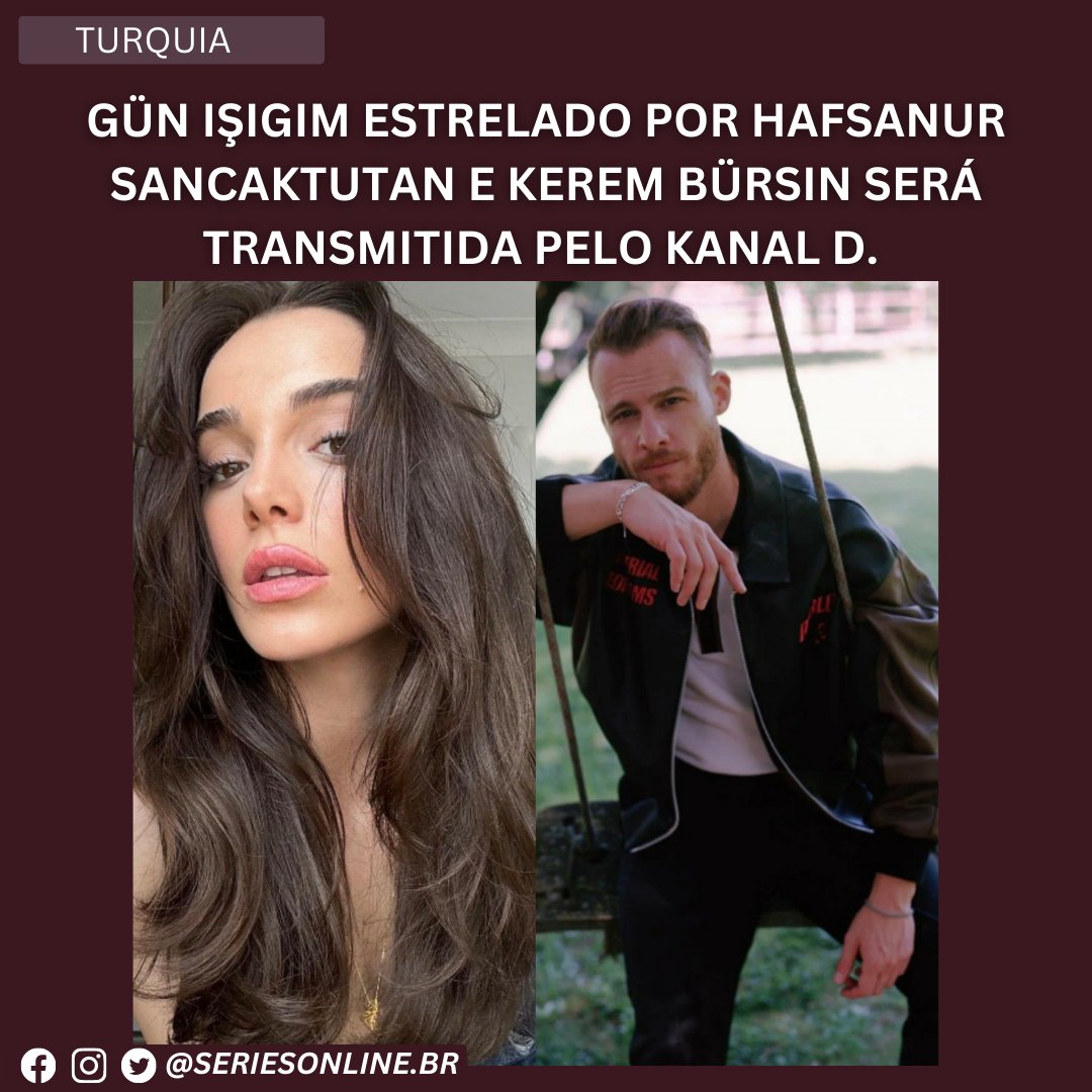 📍Segundo Birsen Altuntaş, Gün Işıgım estrelado por Hafsanur Sancaktutan e Kerem Bürsin será transmitida pelo Kanal D. 

#GünIşığım #KeremBürsin  #HafsanurSancaktutan